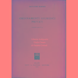 Bild des Verkufers fr Ordinamenti giuridici privati. (Appunti) zum Verkauf von Libreria Antiquaria Giulio Cesare di Daniele Corradi