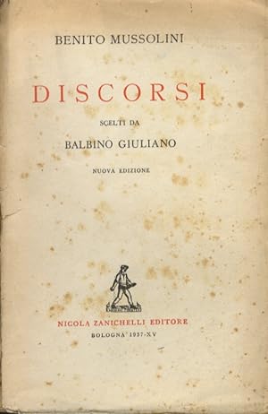 Discorsi scelti da Balbino Giuliano. Nuova edizione.