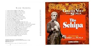 Bild des Verkufers fr Tito Schipa. Numero 14 di Grandi Voci alla Scala. zum Verkauf von Die Wortfreunde - Antiquariat Wirthwein Matthias Wirthwein