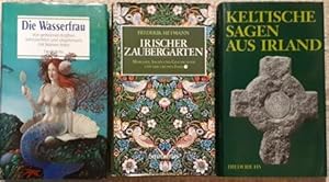 Bild des Verkufers fr Keltische Sagen aus Irland. / Irischer Zaubergarten. Mrchen, Sagen und Geschichten von der Grnen Insel. / Die Wasserfrau. Von geheimen Krften, Sehnschten und Ungeheuern mit Namen Hans. Buchgestaltung F. H. Ehmcke und William Morris. zum Verkauf von Antiquariat Johann Forster