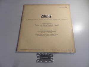 Seller image for Hndel : Concerti Grossi, Op. 6 Nos. 1 & 2 [Vinyl, 10", AP 13010]. X. Forschungsbereich  Werke von Georg Friedrich Hndel" - Serie A : Orchesterkonzerte. for sale by Druckwaren Antiquariat