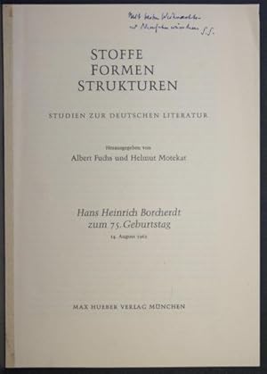 Seller image for Sonderdruck: "Schiller und die Ballade". Reprinted from: Albert Fuchs, Helmut Motekat hrsg., Stoffe, Formen, Strukturen for sale by Steven Wolfe Books