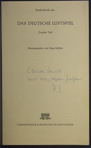 Seller image for Sonderdruck: "Arthur Schnitzler: 'Der grne Kakadu'.". Reprint from: Hans Steffen hrsg, Das deutsche Lustspiel. Zweiter Teil for sale by Steven Wolfe Books