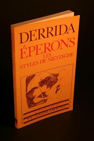 Seller image for perons. Les styles de Nietzsche. Prface de Stefano Agosti for sale by Steven Wolfe Books