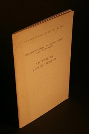 Seller image for Aby Warburg. Zum Gedchtnis. for sale by Steven Wolfe Books