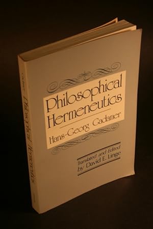 Seller image for Philosophical hermeneutics. Translated and edited by David E. Linge for sale by Steven Wolfe Books