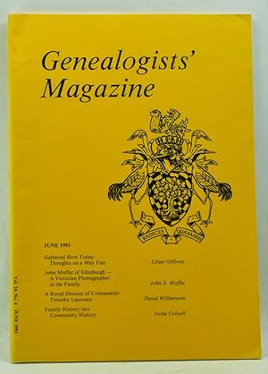 Image du vendeur pour Genealogists' Magazine: Journal of the Society of Genealogists, Volume 24, Number 6 (June 1993) mis en vente par Cat's Cradle Books