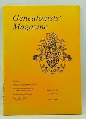 Seller image for Genealogists' Magazine: Journal of the Society of Genealogists, Volume 24, Number 10 (June 1994) for sale by Cat's Cradle Books