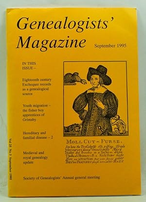 Seller image for Genealogists' Magazine: Journal of the Society of Genealogists, Volume 25, Number 3 (September 1995) for sale by Cat's Cradle Books
