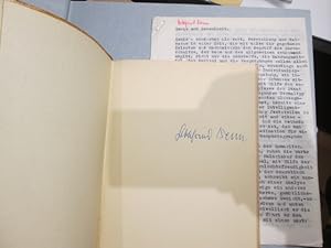Probleme der Lyrik SIGNIERT. Dabei: Typoskript "Genie und Gesundheit" (1930)