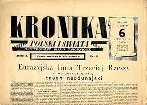 Seller image for Kronika Polski i Swiata. Ilustrowane pismo tygodniowe. R.1 (1938). Nr 4 (6 lutego 1938) Palestyna / Brazylia for sale by POLIART Beata Kalke