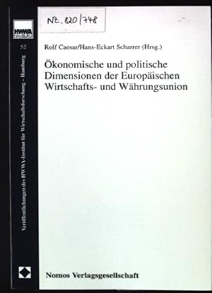 Immagine del venditore per konomische und politische Dimensionen der Europischen Wirtschafts- und Whrungsunion. Verffentlichungen des HWWA-Institut fr Wirtschaftsforschung, Hamburg ; Bd. 52 venduto da books4less (Versandantiquariat Petra Gros GmbH & Co. KG)