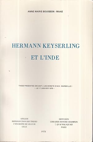 Hermann Keyserling et l'Inde