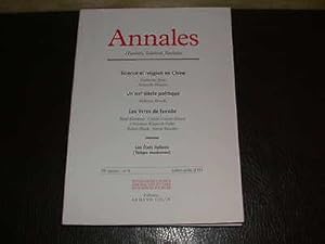 Imagen del vendedor de ANNALES. Histoire Sciences Sociales. 59e Anne. N 4. Juillet-Aot 2004 a la venta por Hairion Thibault