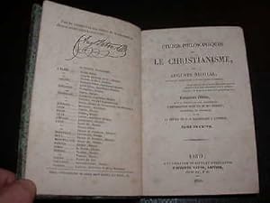 Seller image for Etudes Philosophiques Sur Le Christianisme - Tome Premier for sale by Hairion Thibault