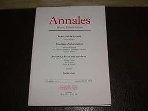 Image du vendeur pour ANNALES. Histoire Sciences Sociales. 59e Anne. N 1. Janvier-Fvrier 2004 mis en vente par Hairion Thibault