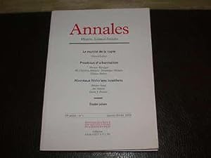 Bild des Verkufers fr ANNALES. Histoire Sciences Sociales. 59e Anne. N 1. Janvier-Fvrier 2004 zum Verkauf von Hairion Thibault