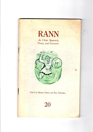 Image du vendeur pour Rann. An Ulster Quarterly, Poetry and Comment. No 20 (June, 1953) mis en vente par Gwyn Tudur Davies