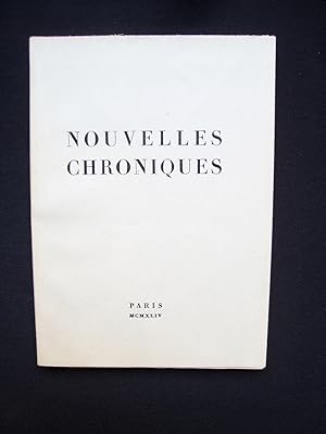 Seller image for Nouvelles chroniques (Chroniques interdites II) - for sale by Le Livre  Venir