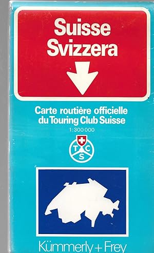 Carte routière officielle du Touring Club Suisse SUISSE