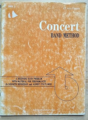 Image du vendeur pour Concert Band Method Book II Eb Alto Clarinet mis en vente par Shore Books