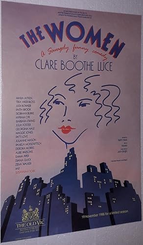 Seller image for Original Vintage Theatre Poster From The Old Vic Theatre, Waterloo Road, London Advertising | The Women for sale by Little Stour Books PBFA Member