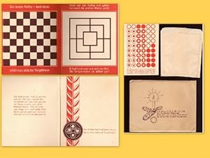 Pappspiel Mühle - Dame - Schach (Spiel mit dem aufklappbaren Pappbrett, 2 Tütchen für die Spielst...