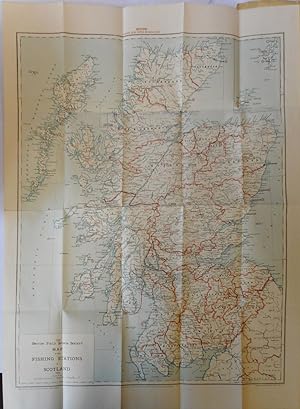 Image du vendeur pour Map Of The Trout And Salmon Waters Of Scotland Of Which Visitors' Tickets Are Available To Visitors mis en vente par Hereward Books
