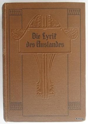 Lyrik des Auslandes in neuerer Zeit. [Anthologie].