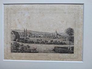 Imagen del vendedor de Teterow. Stadtansicht. Lithographie aus Lisch, Meklenburg (Mecklenburg) in Bildern. a la venta por NORDDEUTSCHES ANTIQUARIAT