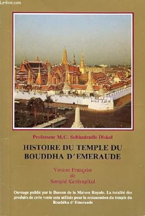 Seller image for HISTOIRE DU TEMPLE DU BOUDDHA D'EMERAUDE for sale by Le-Livre