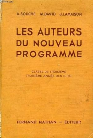 Seller image for LES AUTEURS DU NOUVEAU PROGRAMME, CLASSE DE 3e, 3e ANNEE DES E.P.S. ET DES C.C. for sale by Le-Livre