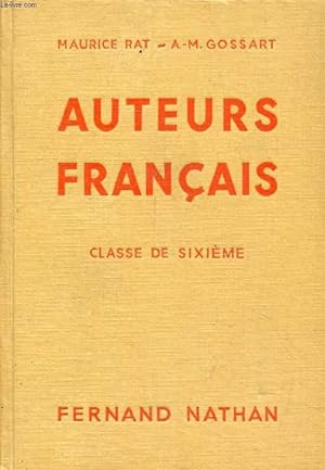 Seller image for AUTEURS FRANCAIS, CLASSE DE 6e for sale by Le-Livre