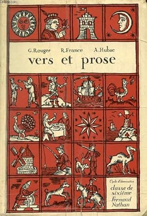 Imagen del vendedor de VERS ET PROSE, CYCLE D'OBSERVATION, CLASSE DE 6e a la venta por Le-Livre
