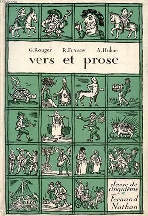 Seller image for VERS ET PROSE, CLASSE DE 5e for sale by Le-Livre