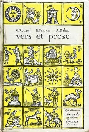 Seller image for VERS ET PROSE, CYCLE D'OBSERVATION, CLASSE DE 6e for sale by Le-Livre