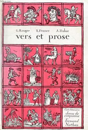 Seller image for VERS ET PROSE, CYCLE D'OBSERVATION, CLASSE DE 5e for sale by Le-Livre