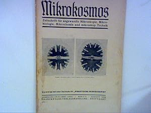 Bild des Verkufers fr Mikrokosmos, Zeitschrift fr angewandte Mikroskopie, Mikrobiologie, Mikrochemie und mikroskp. Technik, Jahrgang 31 Heft 11, August 1938 zum Verkauf von ANTIQUARIAT FRDEBUCH Inh.Michael Simon