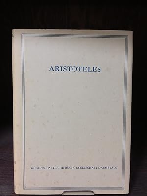 Aristoteles Werke in Deutscher Übersetzung Band 1 Teil 1: Kategorien. Übers. u. erl. von Klaus Oe...