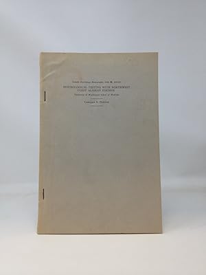 Bild des Verkufers fr PSYCHOLOGICAL TESTING WITH NORTHWEST COAST ALASKAN ESKIMOS zum Verkauf von Aardvark Rare Books, ABAA