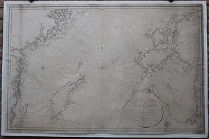 Antique Print-SEA CHART-BALTIC-SWEDEN-LATVIA-ESTONIA-Depot de la Marine-1815