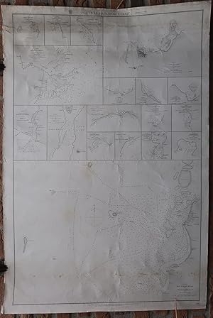 Antique Print-SEA CHART-INDONESIA-CELEBES-MAKASSAR-Belcher-Walker-1869