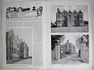 Original Issue of Country Life Magazine Dated March 27th 1937 with a Main Feature on Lake House (...