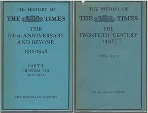 The History of The Times 1884-1912 and 1912-1920 Two Volume Set (Vol.3 and Vol.4 Part 1 ONLY) by ...
