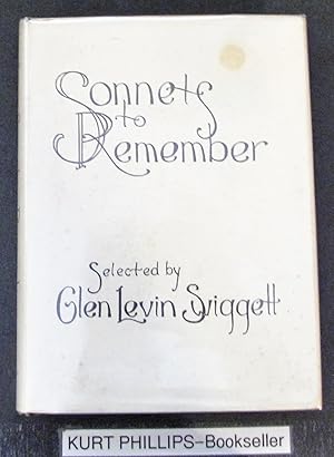 Seller image for Sonnets to Remember for sale by Kurtis A Phillips Bookseller