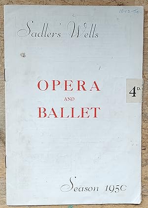 Seller image for Opera And Ballet Season 1950 Don Giovanni or, The Libertine Punished (Mozart) for sale by Shore Books