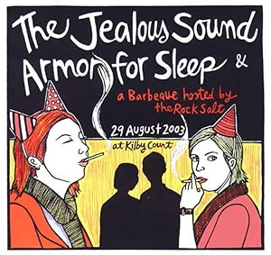 Signed, Limited Edition Print by Artist Leia Bell: The Jealous Sound, Armor for Sleep & a Barbequ...