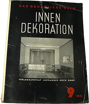 Bild des Verkufers fr Das behagliche Heim. Innen-Dekoration (Heft 9/1941), zum Verkauf von Versandantiquariat Hbald