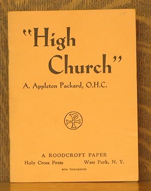 Bild des Verkufers fr HIGH CHURCH - A ROODCRAFT PAPER zum Verkauf von Andre Strong Bookseller