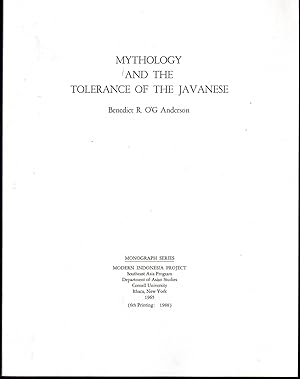 Seller image for Mythology and the Tolerance of the Javanese (Monograph Series, Modern Indonesia Project) for sale by Dorley House Books, Inc.